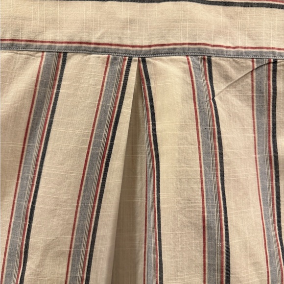 GRAYSON Blue and White Stripe THE HERO Long sleeve Cotton Button Up Top 3 - Picture 5 of 10